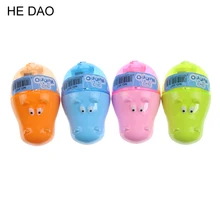 1 шт. прекрасный креативный цвет в форме бегемота животное мини-точилка для карандашей нож резак студентов дети Дети подарок случайный цвет