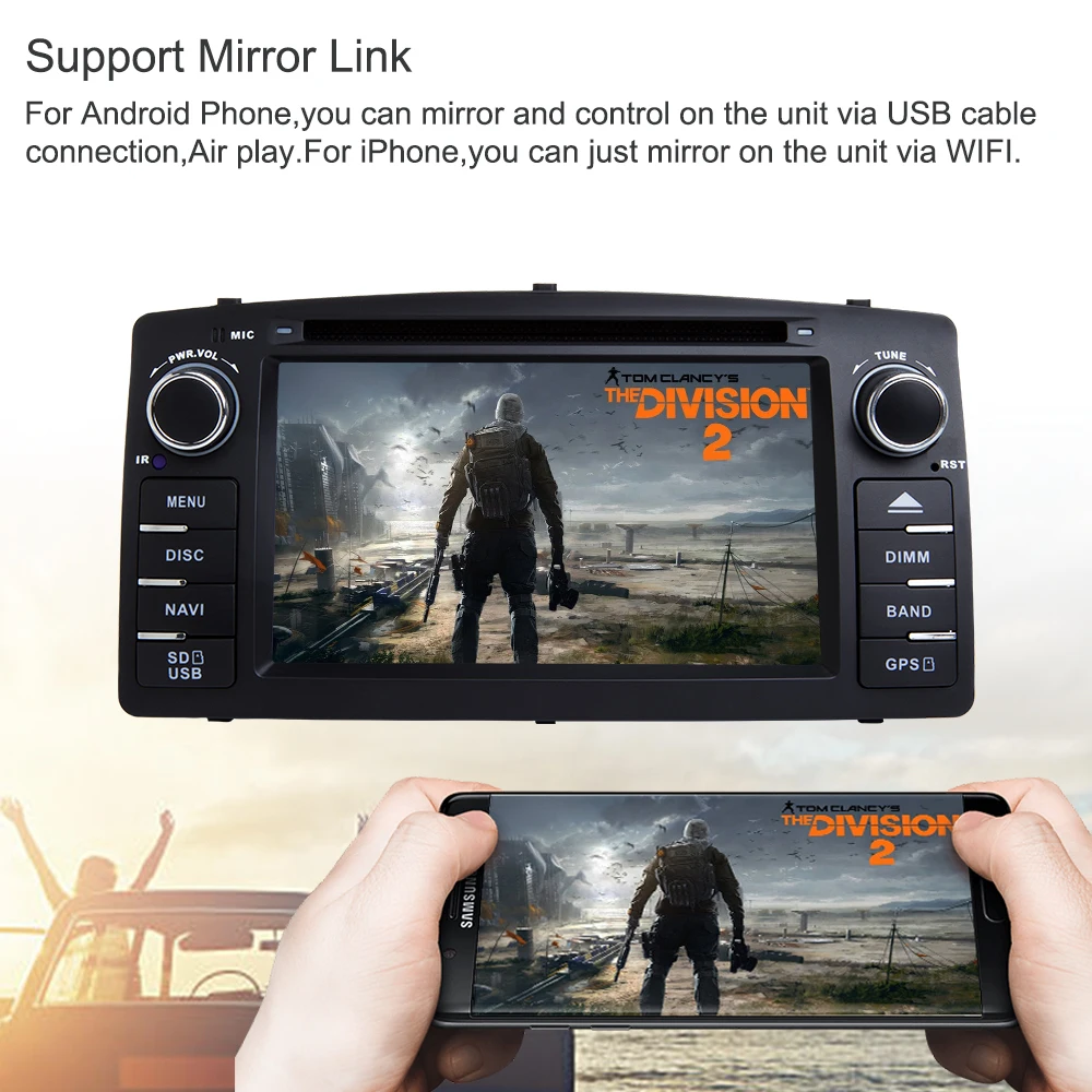 Perfect Support Apple Carplay Android9.0 Car DVD GPS Navigation Multimedia Player For Toyota Corolla E120 BYD F3 Auto Audio radio Stereo 5 Perfect Support Apple Carplay Android9.0 Car DVD GPS Navigation Multimedia Player For Toyota Corolla E120 BYD F3 Auto Audio radio Stereo 5