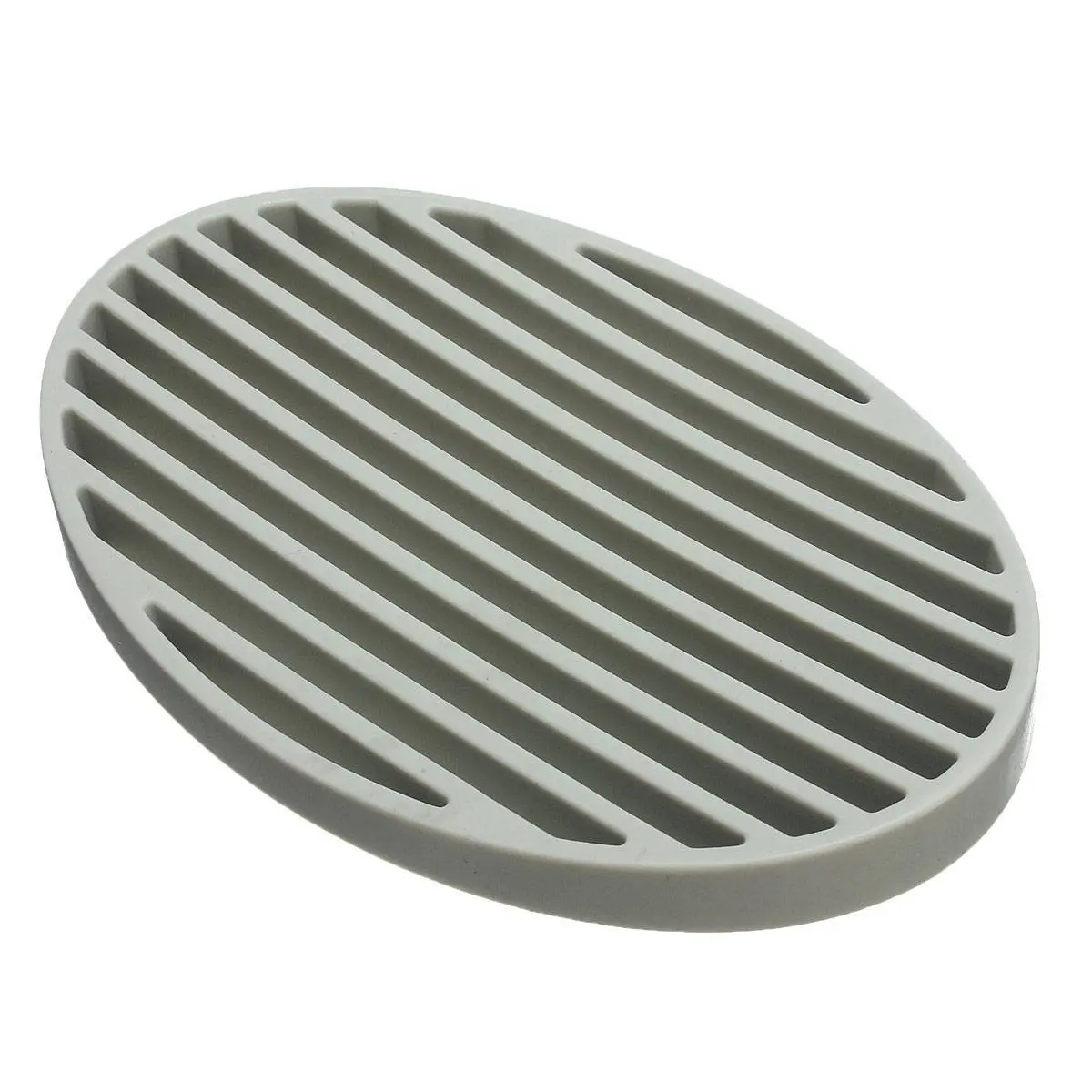 

EWS!Practical Fashion Silicone Home Bathroom Flexible Soap Dish Plate Soap Holder Soapbox Gray