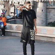 Kanye West, святой Пабло, Seobean, короткие шорты для скейтборда, мужские, хип-хоп, рэппер, рокер, Дрейк, летняя мода, мужские короткие штаны, Moda Praia