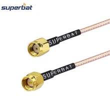 Superbat SMA штекер для RP-SMA прямой разъем Низкая потеря коаксиальный РЧ кабель RG316 20 см Wi-Fi Радио беспроводной