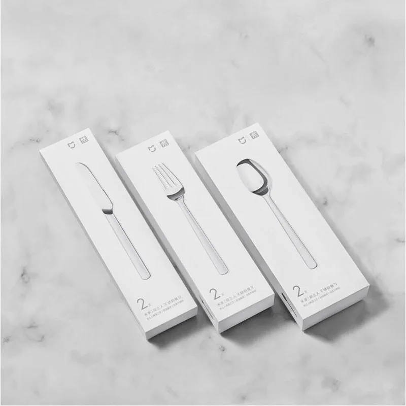 Xiaomi Mijia ножи для стейка ложка вилка из нержавеющей стали серебро столовая посуда бытовые столовые приборы для семьи друзей подарок для свадьбы