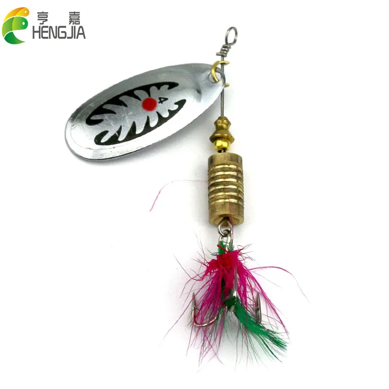 Hengjia 1 шт. 7.5 см 10 г металла Троллинг Spinnerbaits Блесен Щука карп форель сом ложка