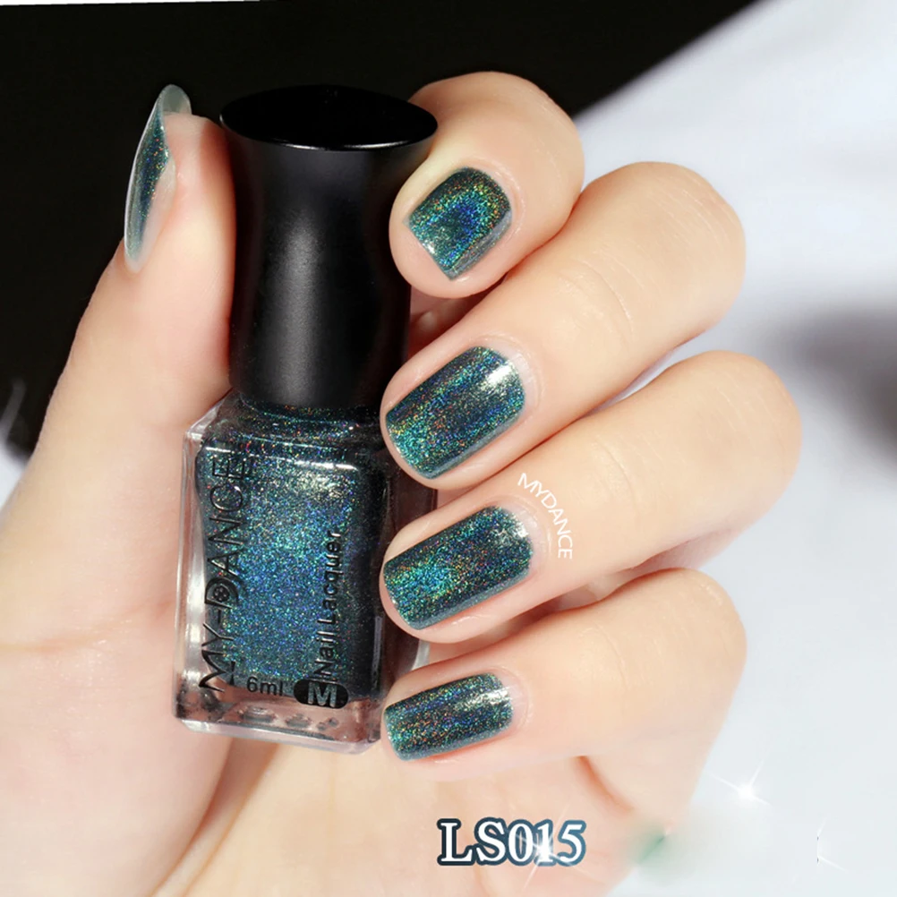 New 6ML Holographic Holo Glitter Nail Polish Varnish Hologram Effect
