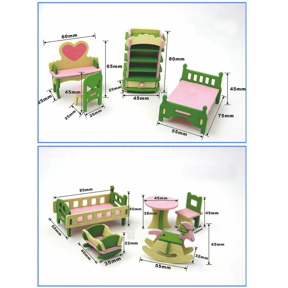 New Hot Sale 49 Pcs 11 Sets Baby Wooden Furniture Dolls House Miniature Child Play Toys Gifts New Hot Sale 49 Pcs 11 Sets Baby Wooden Furniture Dolls House Miniature Child Play Toys Gifts