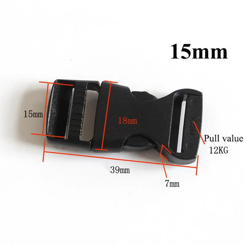 Meetee 40 шт. пластиковая пряжка 15/20 мм цветной зажим для крючка безопасный ошейник для рюкзака на открытом воздухе ремень аксессуары для багажа