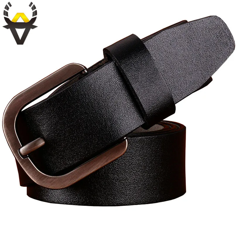 Мужские ремни из натуральной кожи повседневный дизайнерский ремень с пряжкой