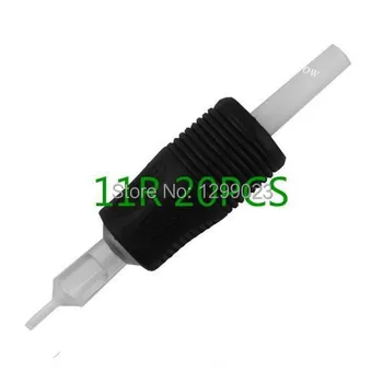 

20PC 11R TATTOO DISPOSABLE GRIP SILICONE RUBBER TIP TUBE BEST GRIPS Flat TUBE for tattoo needle tattoo machine