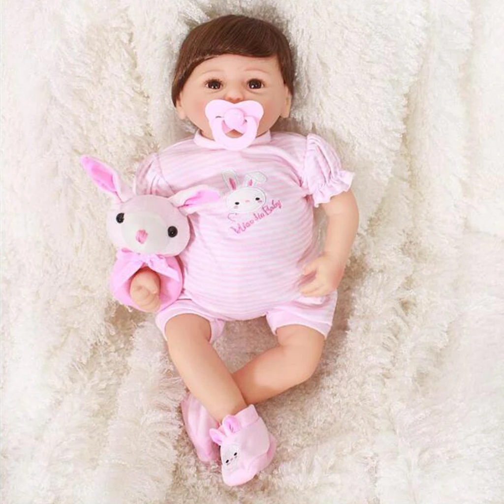 50 см 20 дюймов милый Reborn Baby мягкая виниловая кукла Реалистичная для новорожденных