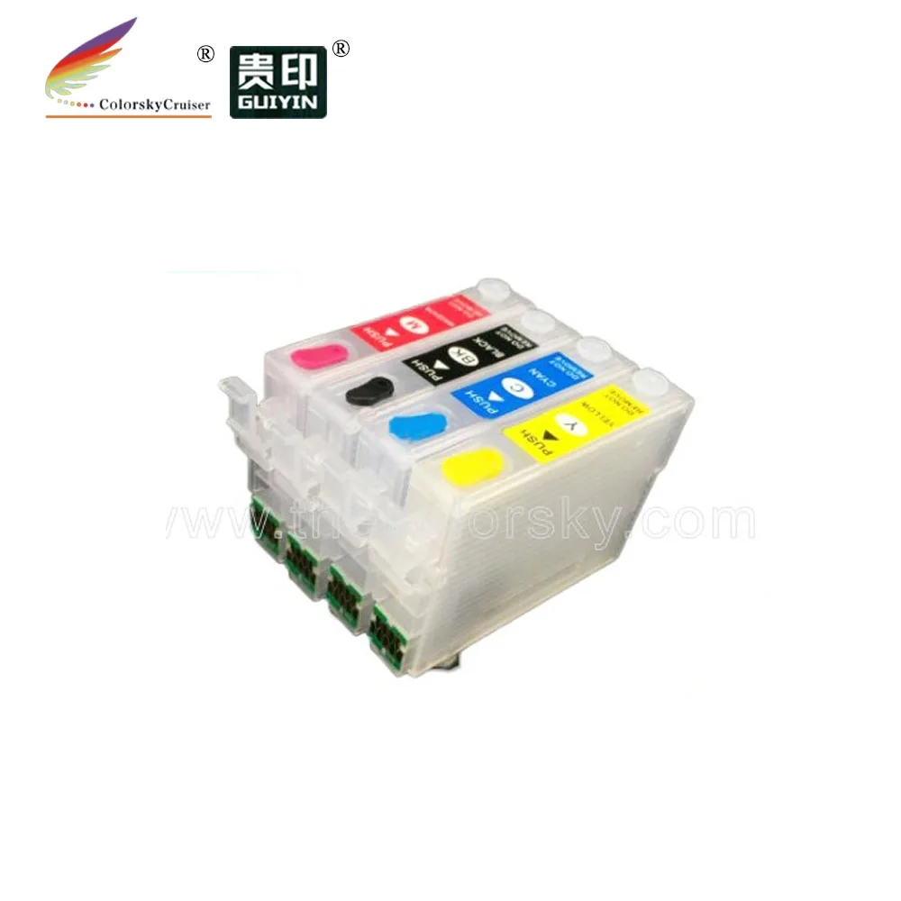 

(RCE2001) refill ink cartridge for Epson XP100 XP200 XP300 XP400 WF2510 WF2520 WF2530 WF2540 bkcmy with ARC chip