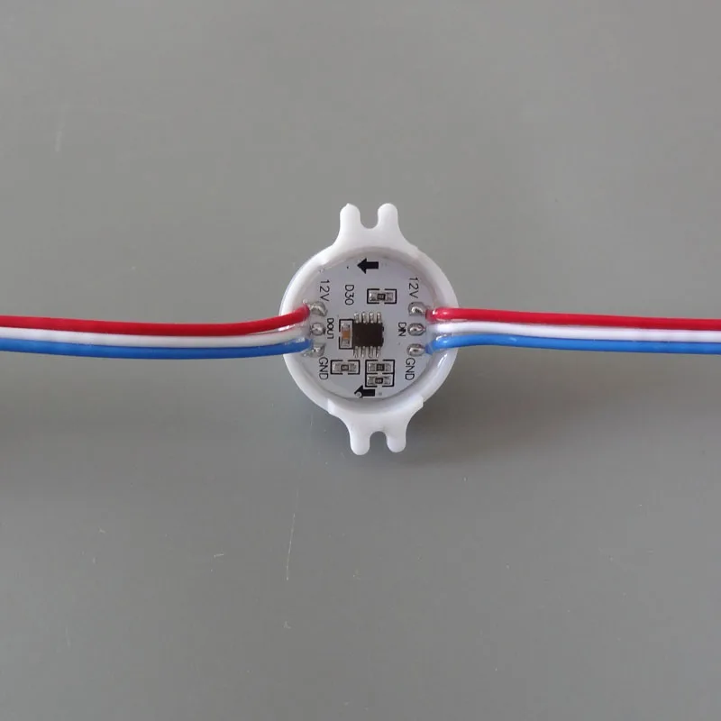 Диаметр 30 мм 12 В WS2811 IC3 Адресный светодиодный умный модуль 0 72 Вт Полноцветный RGB