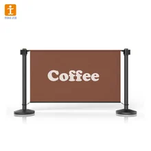 На заказ баннер наружной рекламы из нержавеющей стали стержень забор ограждение для кафе Баннер