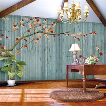 Пользовательские DIY Ткань и текстильные обои для Росписи Стен ткань бархат из хлопка и льна для Гостиная цветок сливы топ