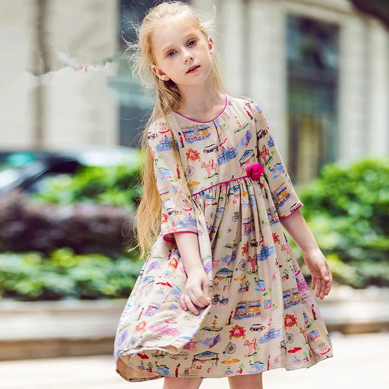 Flower Girl Dresses Robe Enfant 2017 Brand Autumn Baby Girls Clothes Princess Dress Kids Cotton Children Dress 3-12Y Flower Girl Dresses Robe Enfant 2017 Brand Autumn Baby Girls Clothes Princess Dress Kids Cotton Children Dress 3-12Y