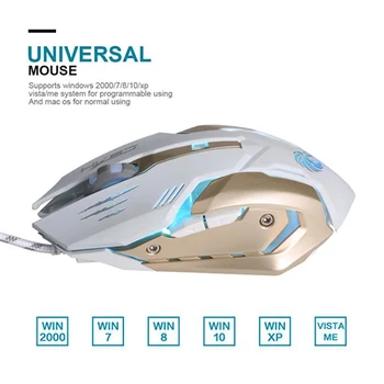 

Mechanical Mouse Professional Wired Gaming Mouse 7 Button 5500 DPI LED Optical USB Computer Mouse Gamer Mice For Computer Laptop
