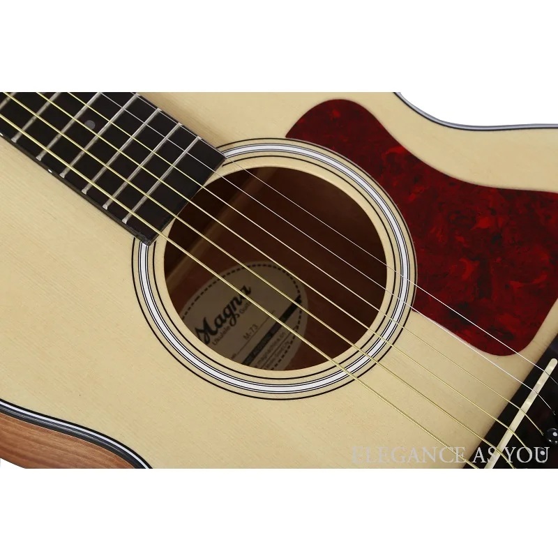36 дюймов деревянная гитара для начинающих унисекс, сталь-струнная Акустическая гитара ель фанера топ гитара 36 дюймов GS Мини звукосниматель для фолк-гитары