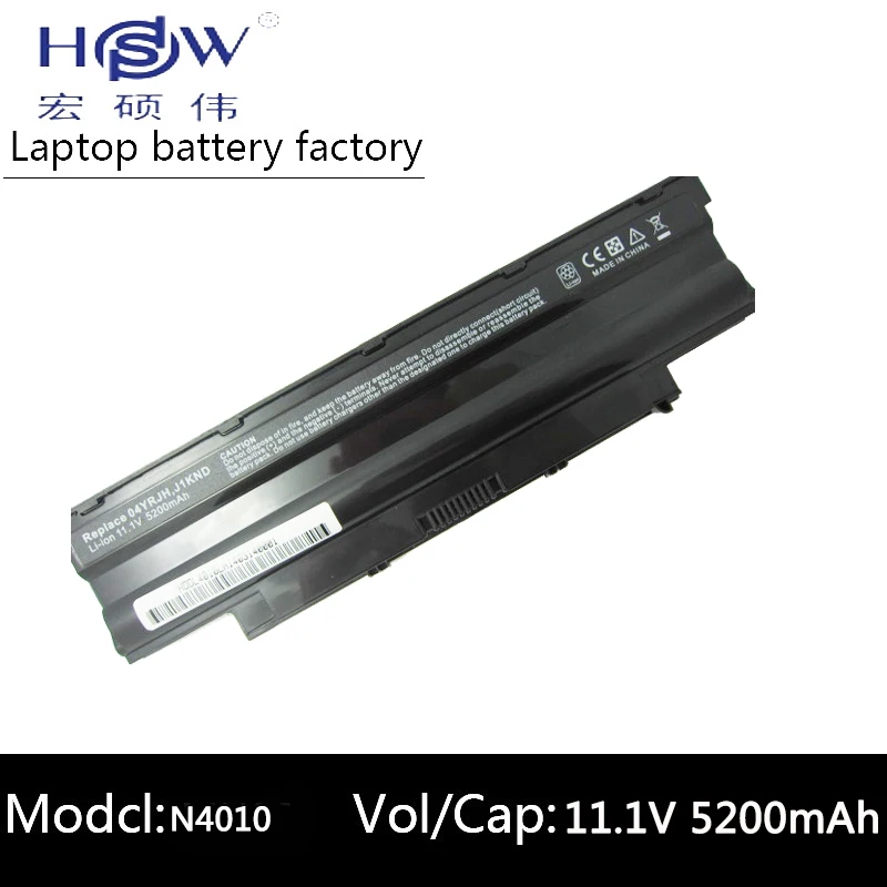 HSW 5200 мАч аккумулятор для ноутбука j1knd Dell Inspiron M501 M501R M511R N3010 N3110 N4010 N4050 N4110 N5010 N5010D N5110