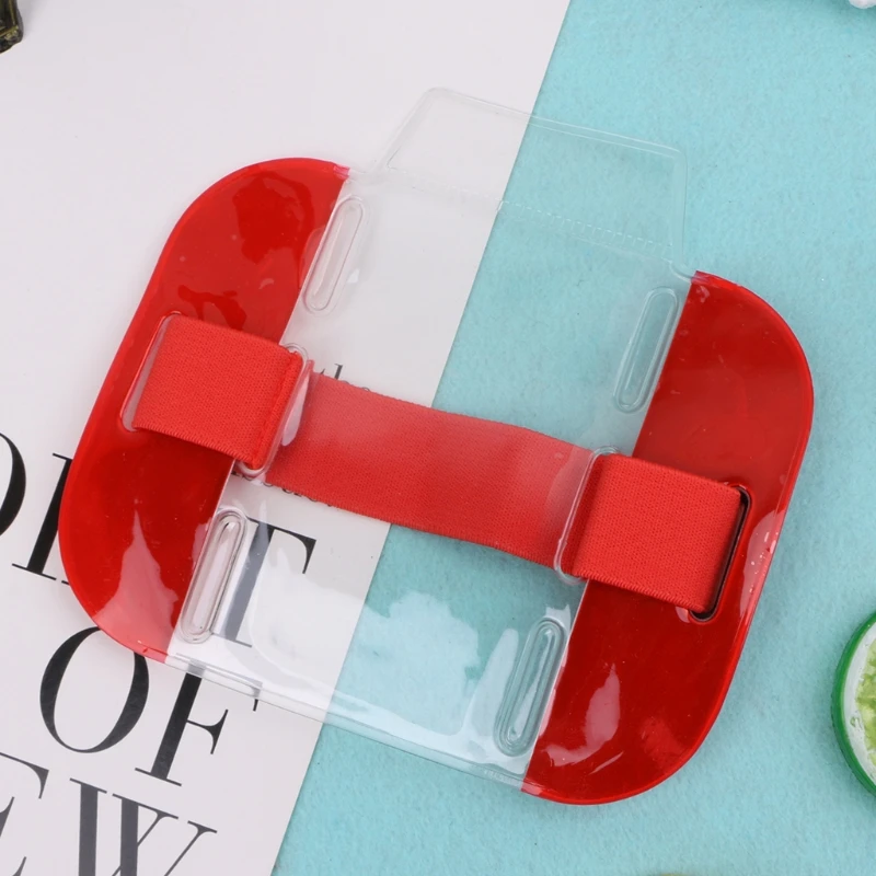 New Arrival Elastic Arm Band ID Badge Holder Photo Armband Credit Card Case