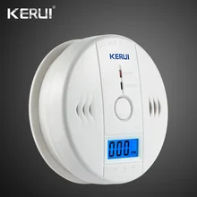 ЖК-фотоэлектрический Угарный газ домашняя охранная сигнализация CO газовый датчик, детектор Предупреждение Высокочувствительный независимый