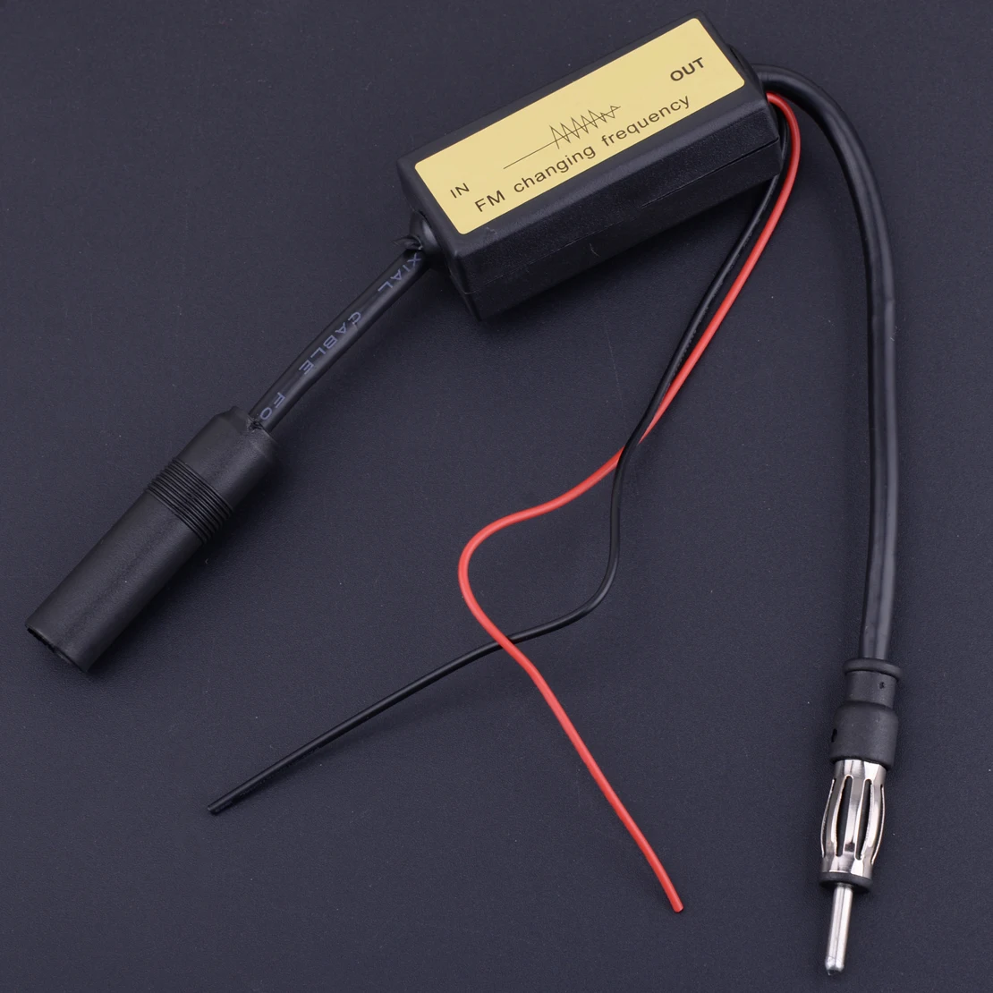 

DWCX Black Frequency Converter Antenna Radio FM Band Expander 88-108MHz for Japanese Car
