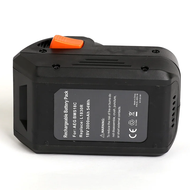 18VC 3000mAh 3.0Ah аккумулятор для электроинструмента AEG AC840083 L1815R L1830R BFL18 BHO18 BKS18 BMS18C BS18C