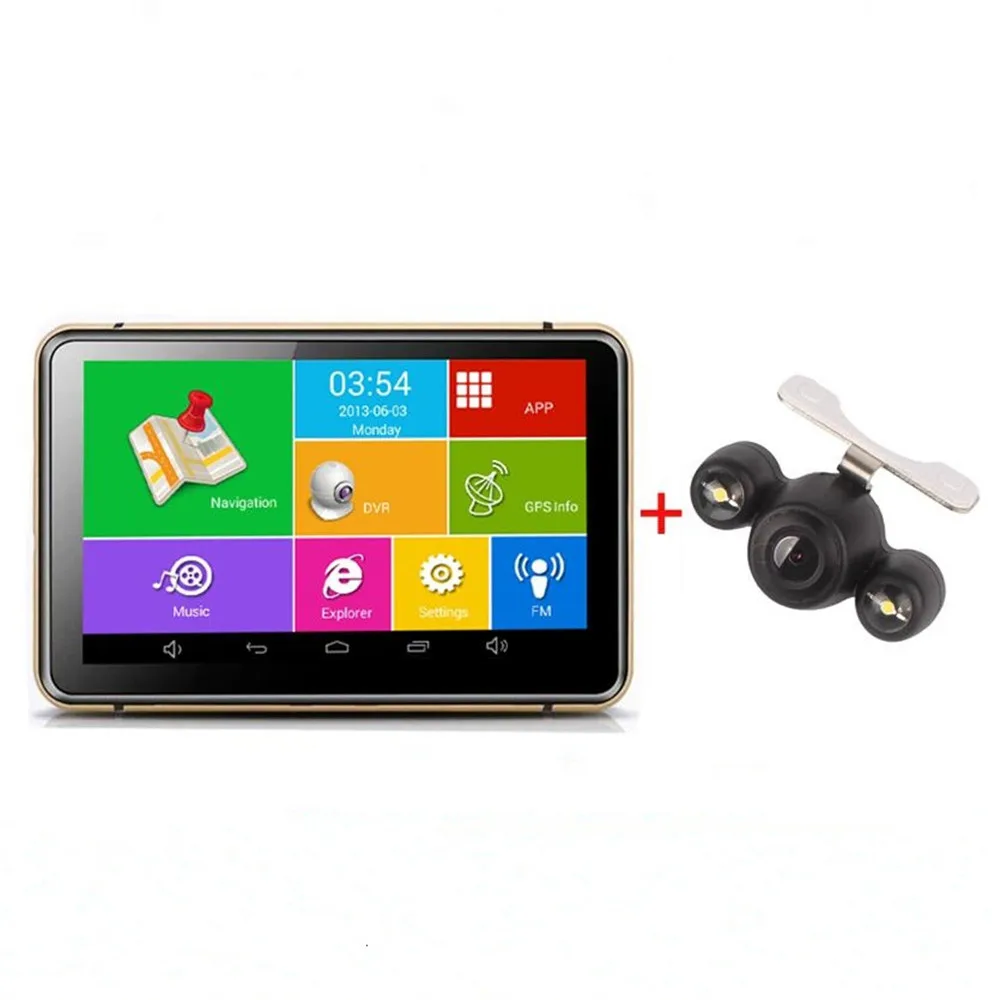 

Fonwoon Android 7" Car GPS Navigation Wifi FM Rear Camera Parking Car Camera DVR Video Recorder 1080P Vehicle Navigators