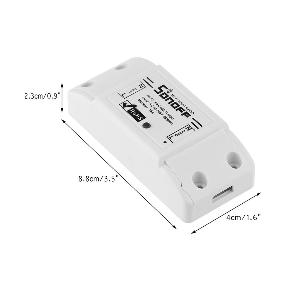 DIY ITEAD Sonoff 10A WI-FI Беспроводной Smart переключатель дистанционного Управление WI-FI переключатель для автоматизации дома модуль через IOS Andriod смартфон