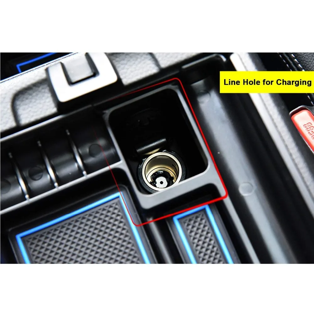RUIYA bracciolo centrale scatola di immagazzinaggio contenitore del supporto del vassoio misura per Nissan Rogue X-Trail T32 di immagazzinaggio console inserto della borsa del sacchetto vassoio