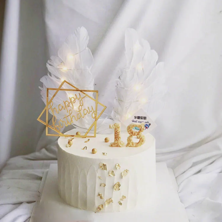 Переменные перья, крылья ангела, украшения торта, плагины, торт короны, волшебная палочка в форме сердца, свечи фейерверка