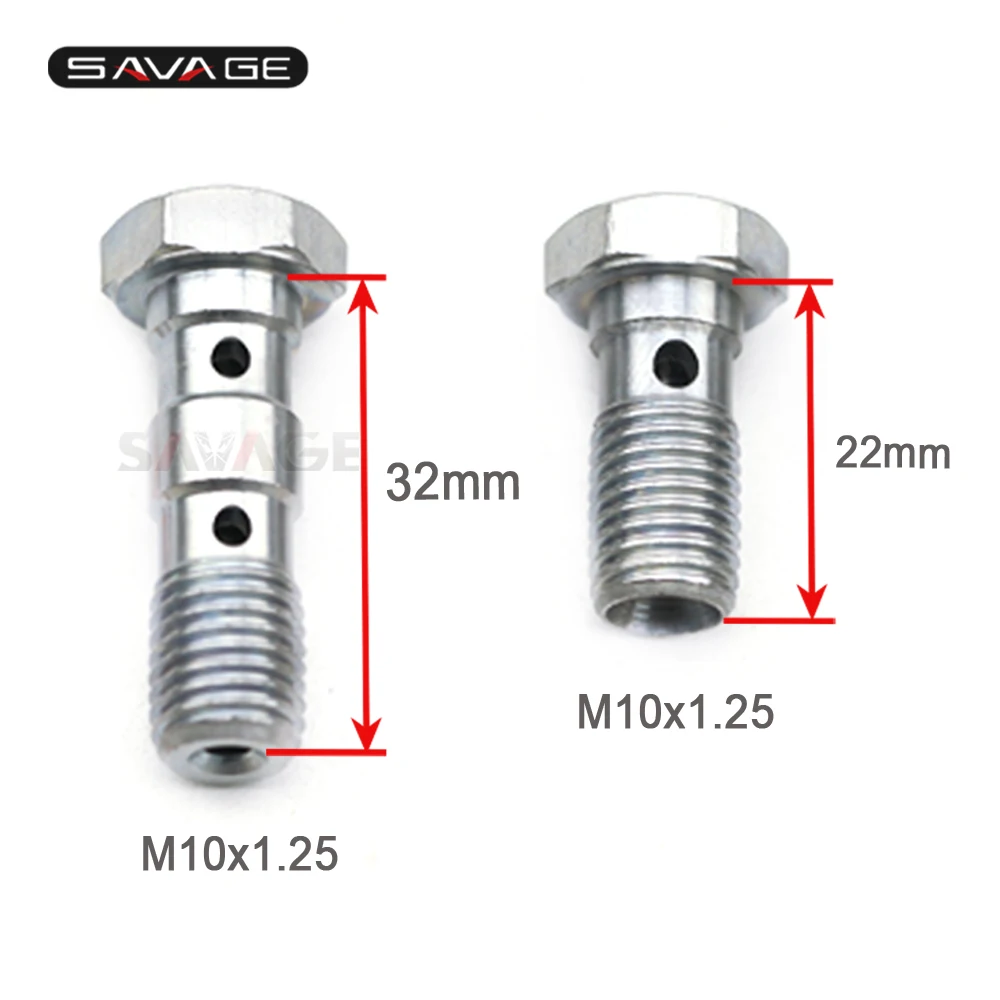Банджо болты передний/задний тормозной главный Цилиндр Винт тормозной шланг суппорт болт гидравлический винт сцепления M10 x 1,25 мотоцикл