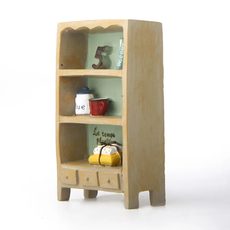 مصغرة الراتنج خزانة/خزانة/رف/كتاب/الجرف/الجنية حديقة غنوم/diy/terraium الديكور/عشاق/هدايا للأطفال/