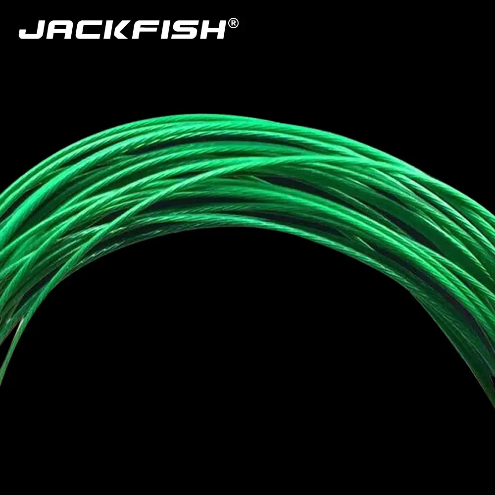 JACKFISH 20 قطعة/الوحدة مكافحة دغة الصلب خيط صنارة الصيد أسلاك الفولاذ زعيم مع قطب Olta ملحقات صيد سمك المقود الصيد زعيم سلك