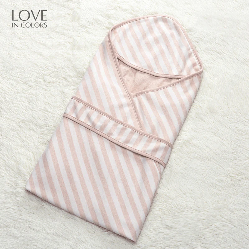 Newborn Baby Girl Boy Receiving Blankets Cotton Unisex Striped Soft
