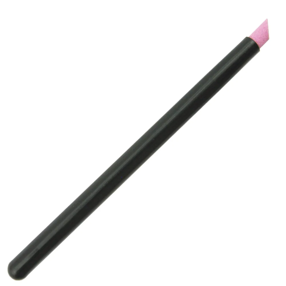 1Pcs Quartz Stone Nail Cuticle Pusher Remover Trimmer Scrub Pen Black Handle Pedicure Manicure Care Tools Set |