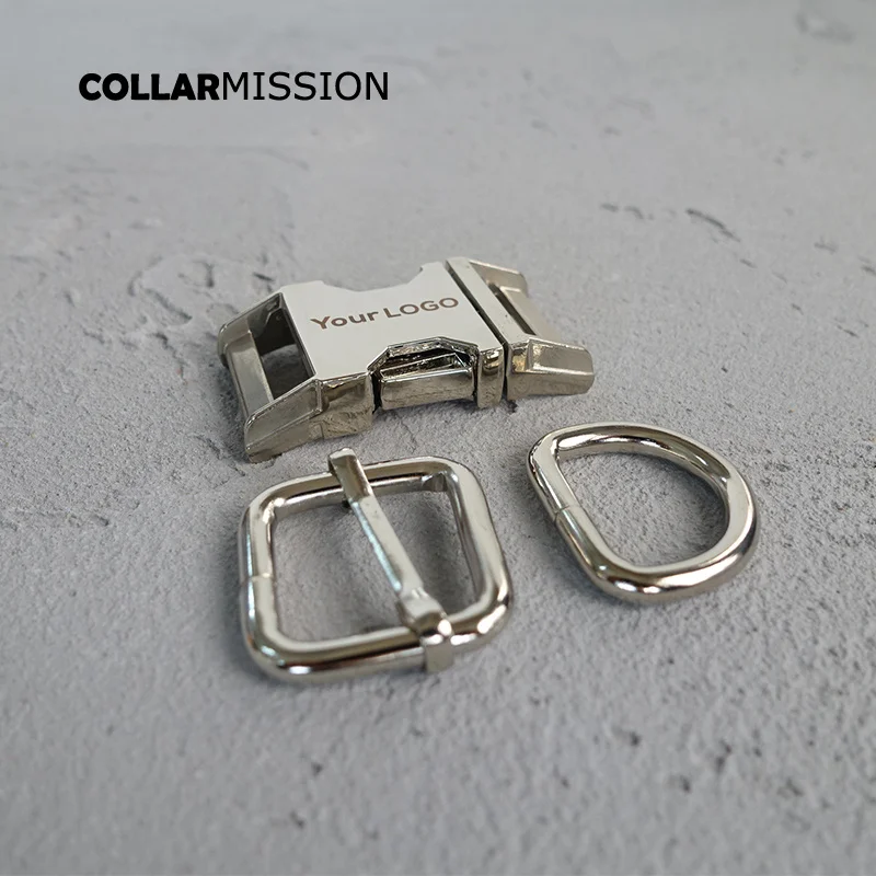 

(metal buckle+adjust buckle+D ring/set) 20mm environmental engraved buckle, We provide laser engraving service customize LOGO