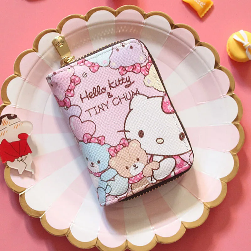 Cute Hello kitty Women Business Card Holder Girl's Exquisite Card Case