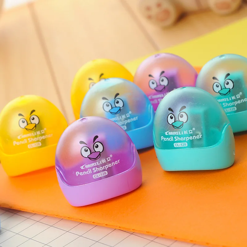 

Long single hole small pencil sharpener bird primary school pencil sharpener small manual plastic pencil sharpener