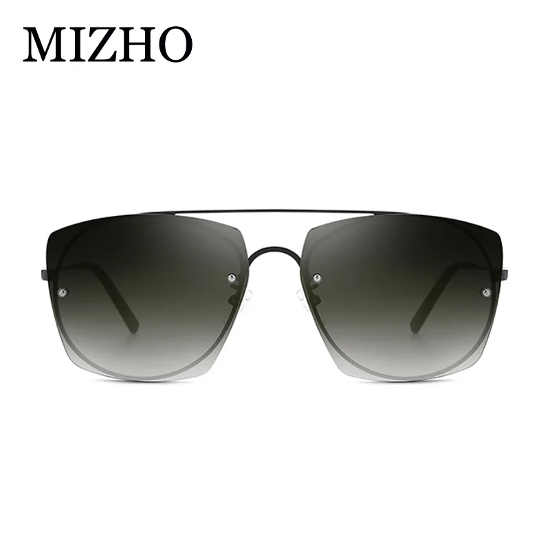 Модные новые солнцезащитные очки без оправы MIZHO 2019 женские модные роскошные