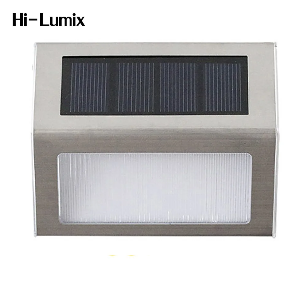 Goede Hi Lumix 2 ST LED Solar Licht 3 leds Waterdichte Wandlampen Outdoor Led Schijnwerpers Nachtlampje Tuin Landschap gazon Lamp