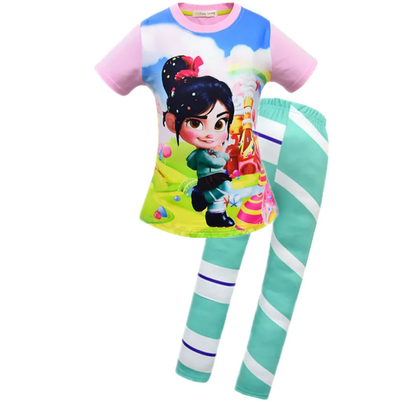 Новинка одежда Vanellope Von Schweetz костюм для Хэллоуина крушение Ralph2 Ральф разбивает