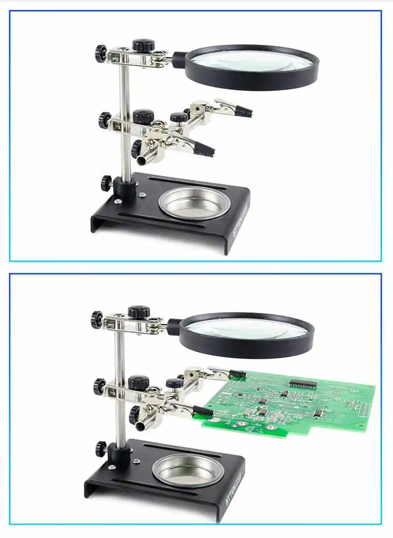 Лупа мобильный телефон PCB основная плата приспособление сварочный дополнительный инструмент Электрический паяльник ремонтный кронштейн увеличительное стекло