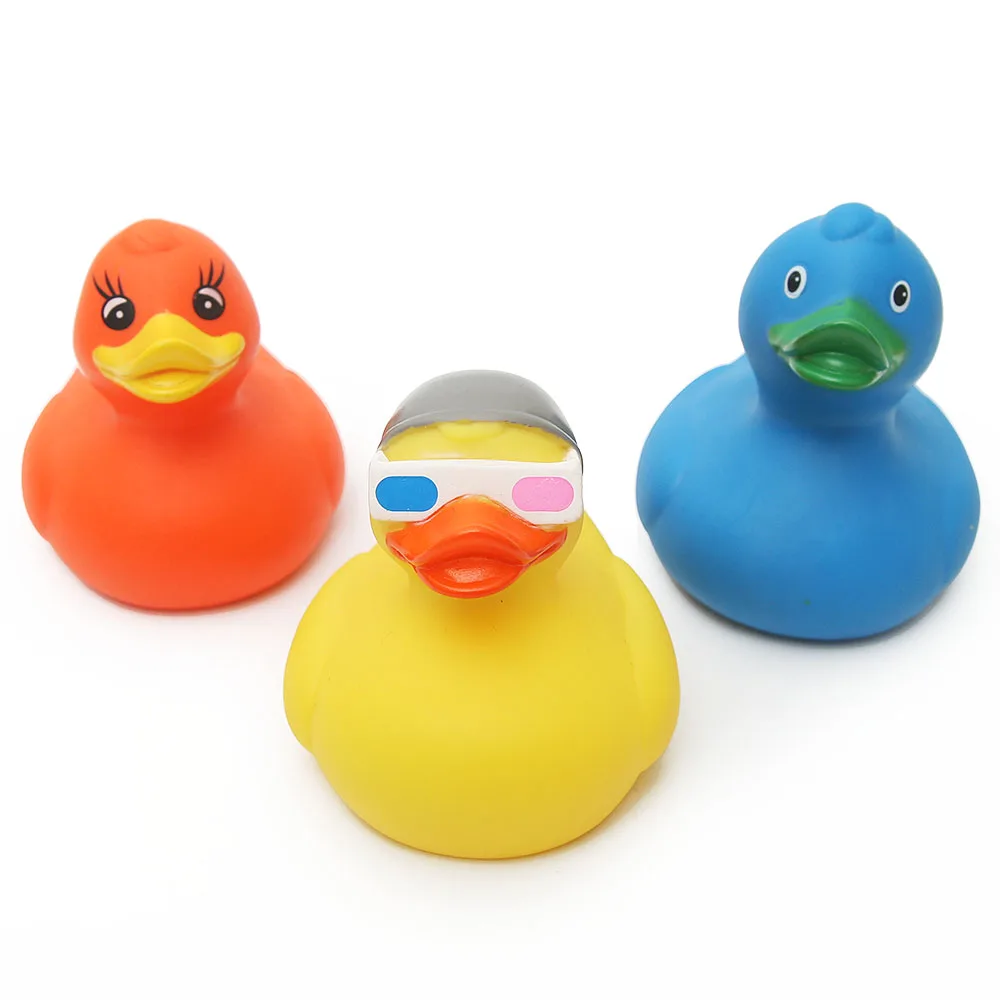 3 pcs Hot Sale 10cm yellow Rubber Duck Hongkong Big Plastic Floating