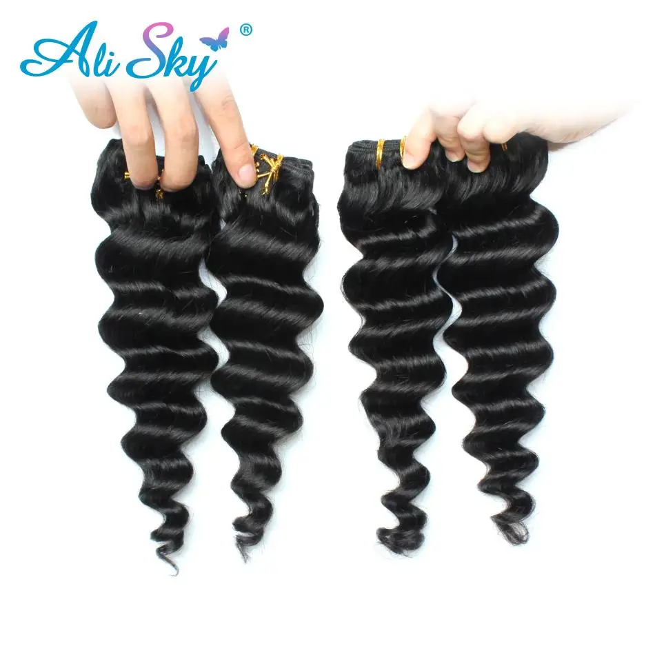 laço do cabelo frontal com pacotes de