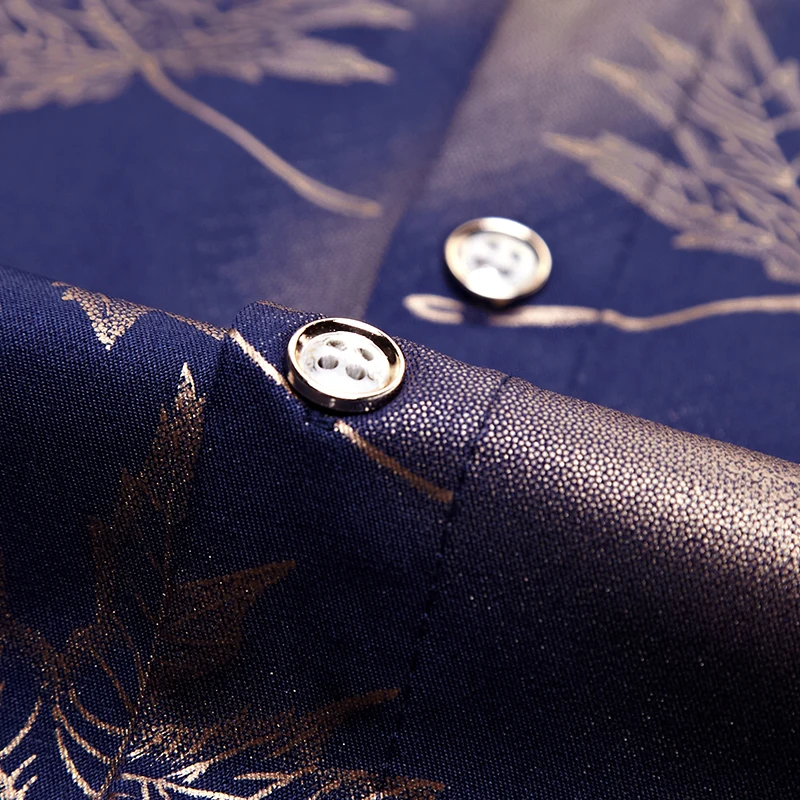 Дизайнерские мужские рубашки с длинным рукавом в виде кленового листа, приталенная винтажная модная мужская рубашка, мужская одежда из Джерси, повседневная одежда, 32