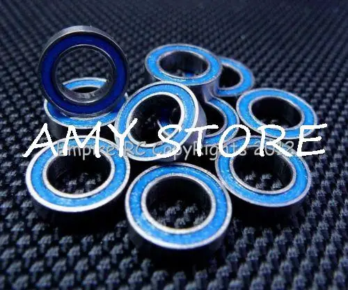 

[50 PCS] MR106RS (6x10x3mm) Rubber Sealed Ball Bearing Bearings (BLUE) 6*10*3