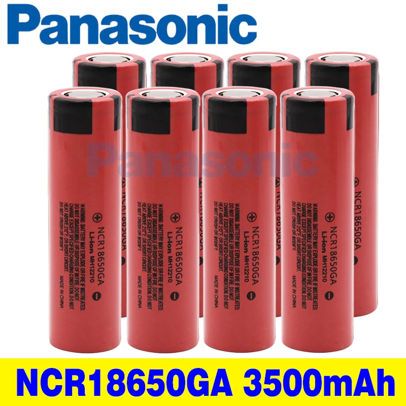 

Panasonic original NCR 18650GA 30A discharge 3.7V 3500mAh 18650 rechargeable battery for toy flashlight flat-top lithium battery