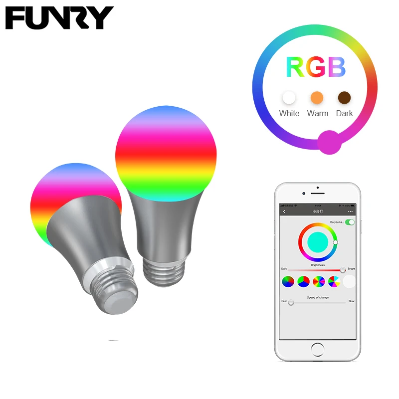 

LED Bulb WIFI TB-Y Smart Lamps rgb Changing Color Lights Bulb led Bulb E27 Works With Alaxe WIFI Smart Control Dimmer Timer