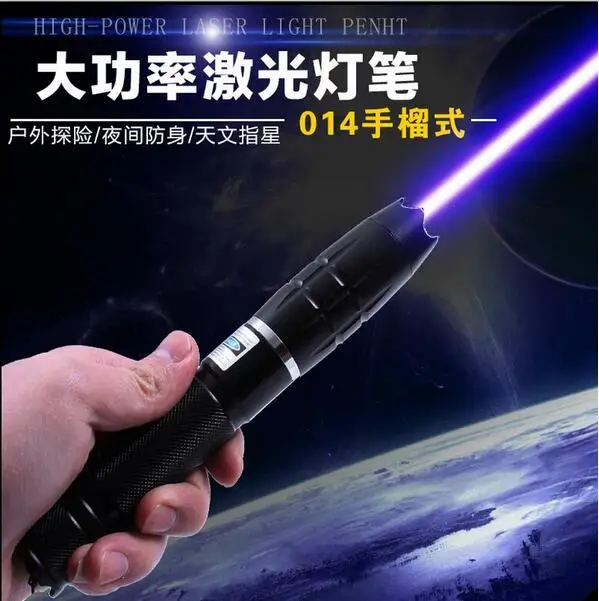 

Shoot bird high powered 450nm blue laser pointers focusable burning torch Burning cigarettes+5 caps+charger+box