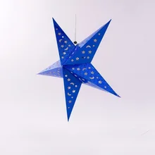 

BP Home Christmas Tree Ornament bachelorette Party Hanging Pentagram Lamp Shade Paper Star wedding decoration accessories QF1-