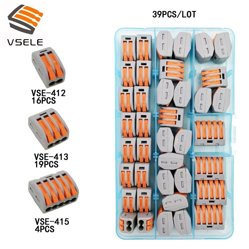 39 шт./лот VSE 412 413 415 разъемы для муки тонкого помола мель и твердые провода Тип